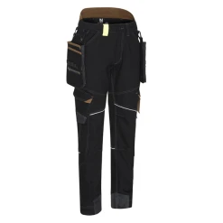 Pantalon De Travail Multipoches - Vicente North Ways - Noir/Camel - Taille 50