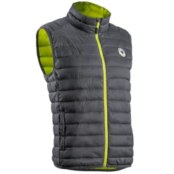 COVERGUARD Gilet Sans Manches Matelassé Unisexe - Kuma - Gris Et Jaune - Taille S