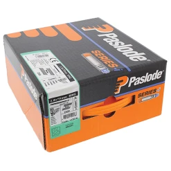 SPIT Paslode Clou Cranté 34° Spit Galvanisé Avec Gaz Pack De 2500 Pointes M2,8x75mm