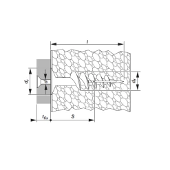 Cheville Auto-taraudeuse Etanco Fox Pour Isolants Rigides 24x85 Mm -NORTH WAYS Boutique 2 15