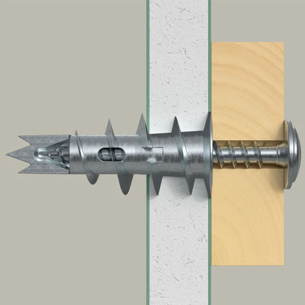 Fischer Cheville Métallique GKM-S Pour Plaques De Plâtre - Avec Vis Tête Bombée - 4,5 X 50 Mm - Boîte De 30 4 Fischer Cheville Métallique GKM-S Pour Plaques De Plâtre - Avec Vis Tête Bombée - 4,5 X 50 Mm - Boîte De 30 – Image 2