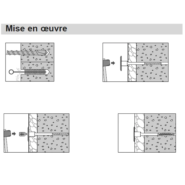 Etanco Cheville Clou à Frapper Max ISO Isolants Souples Rigides 65x120mm X200 3 Etanco Cheville Clou à Frapper Max ISO Isolants Souples Rigides 65x120mm X200