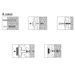 Etanco Cheville FM-Isoplus Vis Isolants Rigides Semi-rigides 150x200mm X200