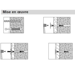 Etanco Cheville Clou Super ISO II Isolants Souples Rigides 215x260mm X200