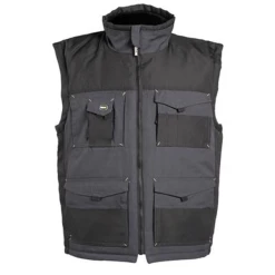 Gilet Sans Manche Ali North Ways Déperlant 8 Poches Gris Noir Taille L