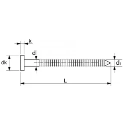 Pointe Tête Plate Annelée Inox A2 Pot 1kg 2.3x45 Acton 627842.3X45 -NORTH WAYS Boutique acton3
