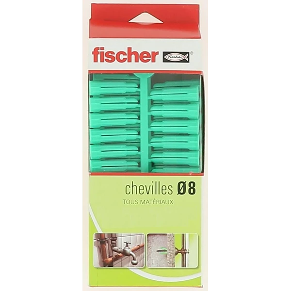 Fischer Cheville Pour Pâte à Vis Diamètre 8 Mm (boîte De 100) 18904 3 Fischer Cheville Pour Pâte à Vis Diamètre 8 Mm (boîte De 100) 18904