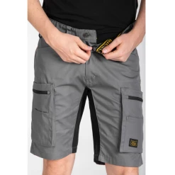 Bermuda Travail Multipoches Mobisho Rica Lewis Workwear Gris T40 -NORTH WAYS Boutique bermuda travail multipoches mobisho rica lewis workwear taille elastique gris 6