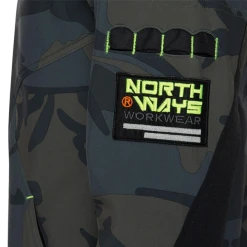 Blouson De Travail North Ways Borel Woodland Et Jaune Fluo - Taille M -NORTH WAYS Boutique blouson