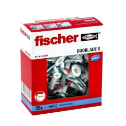 Cheville Autoforeuse Fischer Duoblade 44 Mm Vis à Bois Adaptée 25 Pièces -NORTH WAYS Boutique cheville fischer duo vis