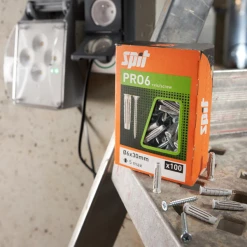 SPIT Paslode Cheville Nylon Pro6 Spit Vis Matériaux Pleins Et Creux 10 X 50 Mm X25 -NORTH WAYS Boutique cheville nylon pro6 spit avec vis materiaux pleins creux 10 50mm boite 25 6