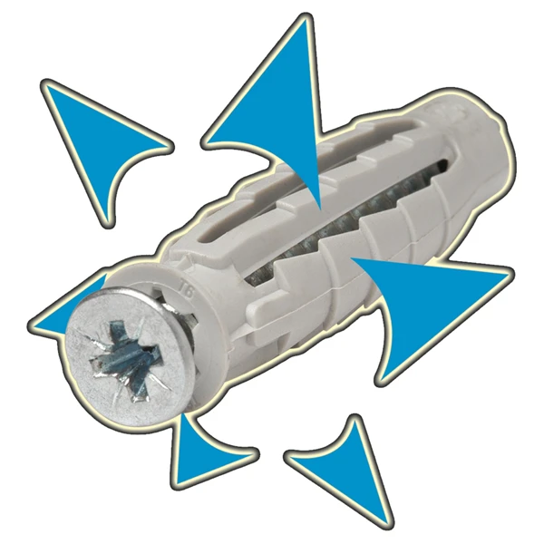 SPIT Paslode Cheville Nylon Pro6 Spit Sans Vis Matériaux Pleins Creux 8 X 40 Mm X100 4 SPIT Paslode Cheville Nylon Pro6 Spit Sans Vis Matériaux Pleins Creux 8 X 40 Mm X100 – Image 2