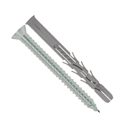 Edia Cheville Nylon Vis Tête Fraisée Diamètre 9,8 Mm Longueur 140 Mm Lot 10