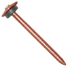 Etanco Clou Galvanisé Annelé Pour Tuile De Rive - Brun Cuivré - 3,7 X 65 Mm