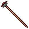 Etanco Clou Galvanisé Annelé Pour Tuile De Rive - Brun Rouge - 3,7 X 65 Mm