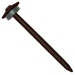 Etanco Clou Galvanisé Annelé Pour Tuile De Rive - Noir Foncé - 3,7 X 65 Mm