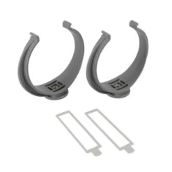 Collier Lyre Nicoll Avec Attache De Sécurité - Diamètre 40 Mm - Polypropylène Gris - Sachet De 5