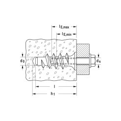 Cheville Turbo Pour Béton Cellulaire Ftp K 10 : Fischer 78414 -NORTH WAYS Boutique dimensions 1