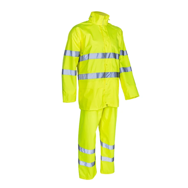 Ensemble Pluie Jaune Haute Visibilité Kawa Classe 3 Coverguard Taille M 4 Ensemble Pluie Jaune Haute Visibilité Kawa Classe 3 Coverguard Taille M – Image 2