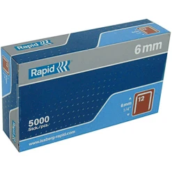 5000 Agrafes N°12 Longueur 8 Mm : Agrafes Rapid 40100518 3221631005180