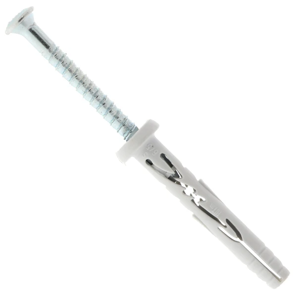 SPIT Paslode Cheville Nylon à Frapper Spit Hit-M P Avec Vis Zinguée - 6 X 30 Mm 6 SPIT Paslode Cheville Nylon à Frapper Spit Hit-M P Avec Vis Zinguée - 6 X 30 Mm – Image 4