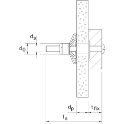 Cheville Métallique Corps Creux Fischer HM Sans Vis 4 X 32 Mm 26228