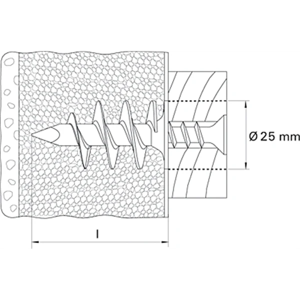 Cheville Pour Isolant FID Longueur 90 Mm Fischer 510971 7 Cheville Pour Isolant FID Longueur 90 Mm Fischer 510971 – Image 5