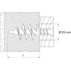 Cheville Pour Isolant FID Longueur 50 Mm Fischer 48213 4006209482131 -NORTH WAYS Boutique imageproduct366920 2