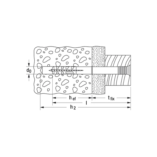Cheville à Frapper Avec Clou N 6x40 Pour Colliers Fischer 26015 6 Cheville à Frapper Avec Clou N 6x40 Pour Colliers Fischer 26015 – Image 4