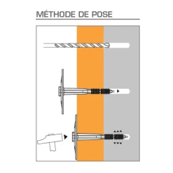 SPIT Paslode Cheville à Frapper CB Spit Isolants Souples Semi-rigides - 8 X 155 Mm -NORTH WAYS Boutique iso4