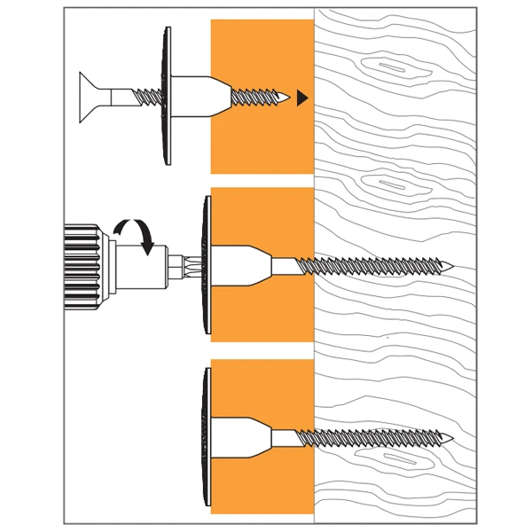SPIT Paslode Rondelle Isolation Fixation Isolant Bois Isowood Spit Ø60mm X400 4 SPIT Paslode Rondelle Isolation Fixation Isolant Bois Isowood Spit Ø60mm X400 – Image 2