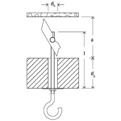 Cheville à Bascule Avec Crochet KDH Fischer - Pour Corps Creux - M6 X 100 Mm - Boîte De 20 80186 -NORTH WAYS Boutique p253768 pic2