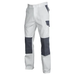 PBV Pantalon Blanc De Travail Typhon Poches Genouillères Blanc Gris - 4XL 8 PBV Pantalon Blanc De Travail Typhon Poches Genouillères Blanc Gris - 4XL -NORTH WAYS Boutique pantalon blanc travail typhon polycoton s