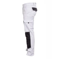 PBV Pantalon De Travail Spécial Peintre - Unisexe - Blanc/gris - Taille 44 -NORTH WAYS Boutique pantalon pg bob blanc2 2