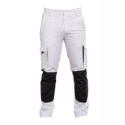 PBV Pantalon De Travail Spécial Peintre - Unisexe - Blanc/gris - Taille 42 -NORTH WAYS Boutique pantalon pg bob blanc3 1
