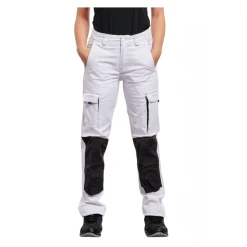 PBV Pantalon De Travail Spécial Peintre - Unisexe - Blanc/gris - Taille 46 -NORTH WAYS Boutique pantalon pg bob blanc6
