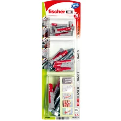 Cheville DUO POWER Pour Tous Types De Matériaux Avec Vis - Diamètres 6 - 8 Et 10 Mm - Blister De 18 Fischer 536249 -NORTH WAYS Boutique sans titre 1 34