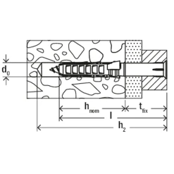 Cheville Rallongée Fischer SXR Avec Vis à Tête Fraisée - Acier électrozingué - 10 X 140 Mm - Boîte De 50 46266 -NORTH WAYS Boutique sans titre 1 58