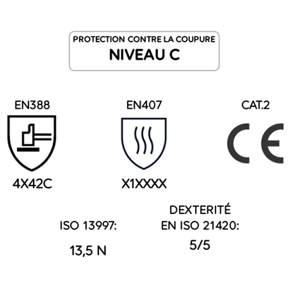 Gant Anti-coupure Compatibles écrans Tactiles - Niveau C - Krytech 643 - Taille 8 Mapa 34643018 5 Gant Anti-coupure Compatibles écrans Tactiles - Niveau C - Krytech 643 - Taille 8 Mapa 34643018 – Image 3