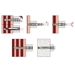 Cheville Rallongée FUR Fischer - Ossatures Et Cadres - Vis TF Acier électrozingué - M10 X 115 - Boîte De 10 92861 -NORTH WAYS Boutique sans titre 16