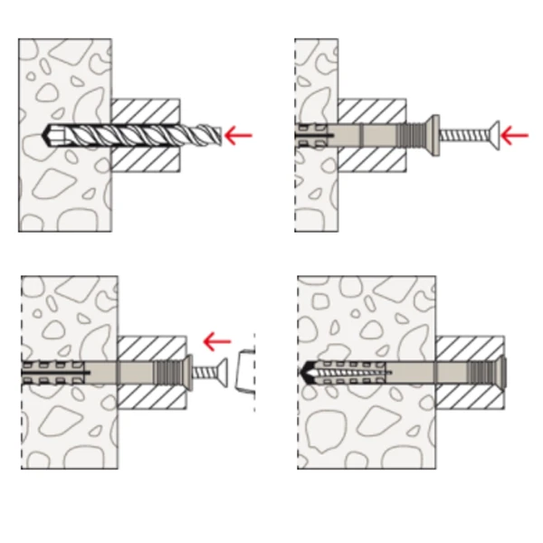 Cheville à Frapper NS Fischer - Clou Acier électrozingué - 5 X 30 Mm - Boîte De 20 45476 3 Cheville à Frapper NS Fischer - Clou Acier électrozingué - 5 X 30 Mm - Boîte De 20 45476