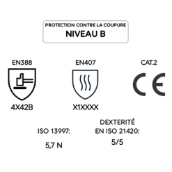 Mapa Gant Anti-coupure Compatibles écrans Tactiles - Niveau B - Krytech 642 - Taille 9 34642019 -NORTH WAYS Boutique sans titre 39