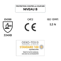 Manchette De Protection Anti-coupure - Krytech 532 Mapa - Risque Faible - Vendu à La Paire 34532062 -NORTH WAYS Boutique sans titre 44