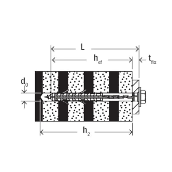 Cheville Rallongée SHR Fischer - Ossatures Et Cadres - Vis TH Acier électrozingué - M12 X 130 - Boîte De 4 99057 4 Cheville Rallongée SHR Fischer - Ossatures Et Cadres - Vis TH Acier électrozingué - M12 X 130 - Boîte De 4 99057 – Image 2