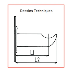 Support Fixation Radiateur Rideau Fonte RAM 85 Mm Visser Epoxy Blanc