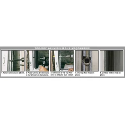 I.N.G. Fixations Vis Sans Tête Fixation Menuiseries Alu Maçonnerie Filet 45mm 06x120 X100 -NORTH WAYS Boutique top roc alu maconnerie