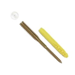 I.N.G. Fixations Vis Sans Tête Menuiseries PVC Filet 45mm 6 X 120mm Acier Trempé X100